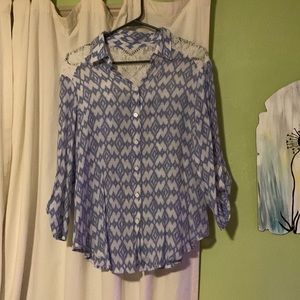 Great spring or summer clouds button down